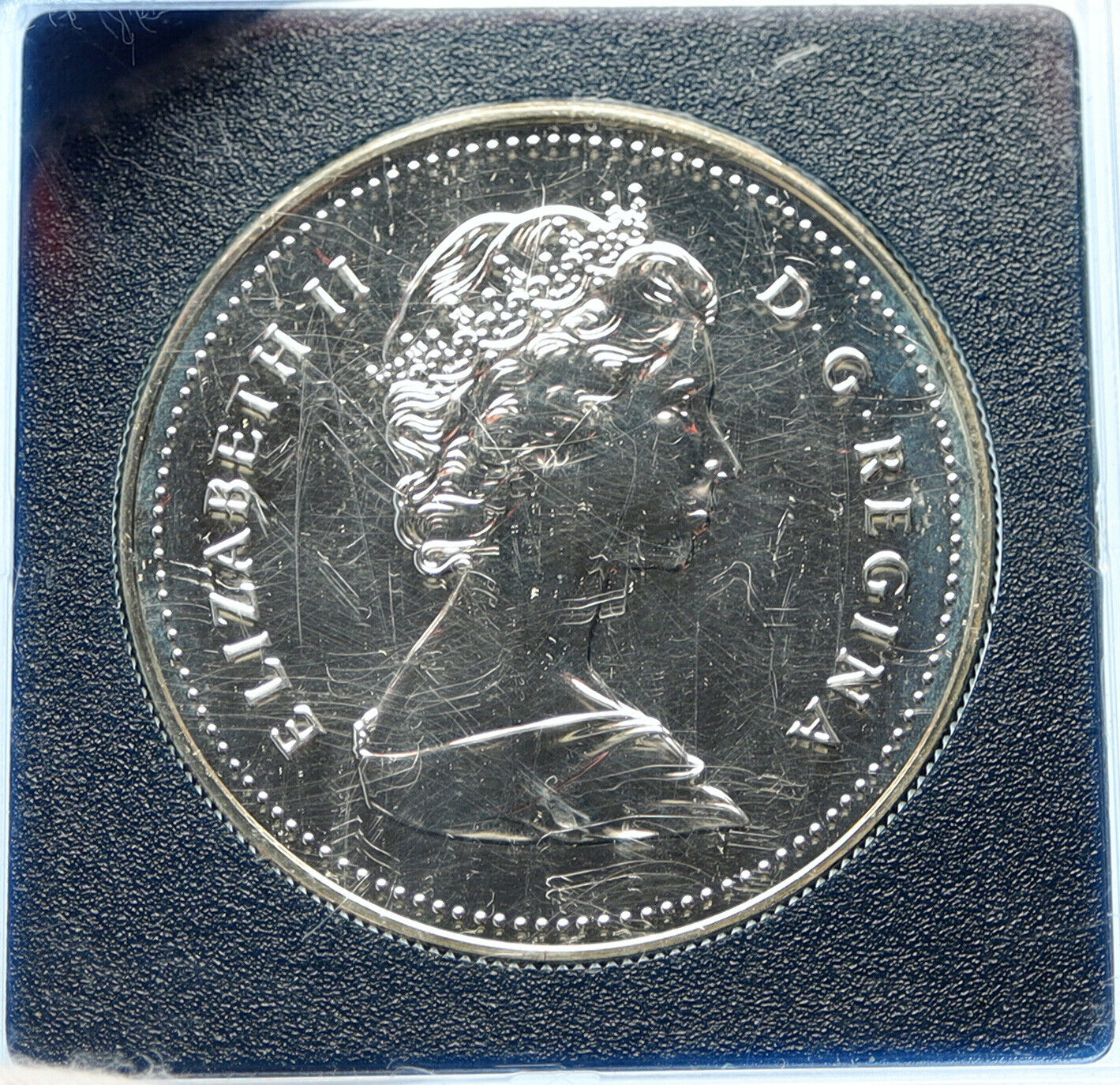 1989 CANADA UK Elizabeth II Mackenzie River CANOE Proof-like SILVER Coin i98780