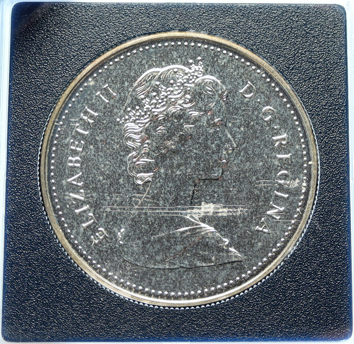 1989 CANADA UK Elizabeth II Mackenzie River CANOE Proof-like SILVER Coin i98785