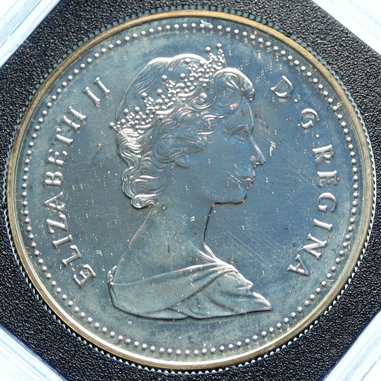 1988 CANADA ELIZABETH II Saint-Maurice Ironworks PROOF-LIKE Silver $ Coin i98779