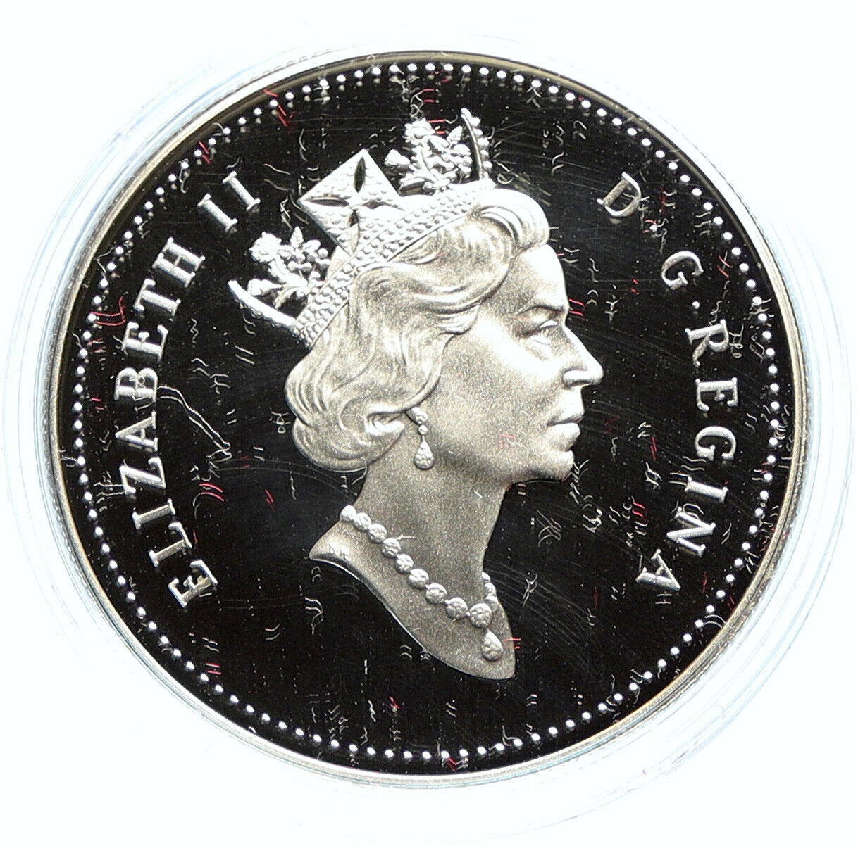 1991 CANADA UK Elizabeth II STEAM SHIP FRONTENAC 1816 Proof Silver $ Coin i98742