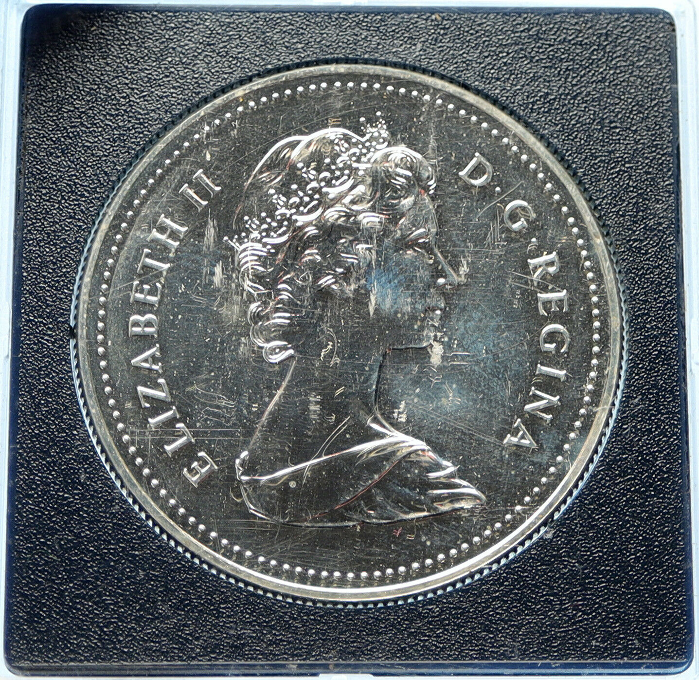 1983 CANADA Elizabeth II WORLD UNIVERSITY GAMES Proof-like Silver $1 Coin i98774