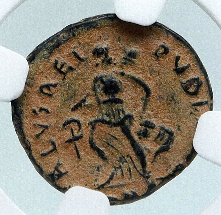 THEODOSIUS I the GREAT Authentic Ancient CHRISTIAN 388AD Roman Coin NGC i89513