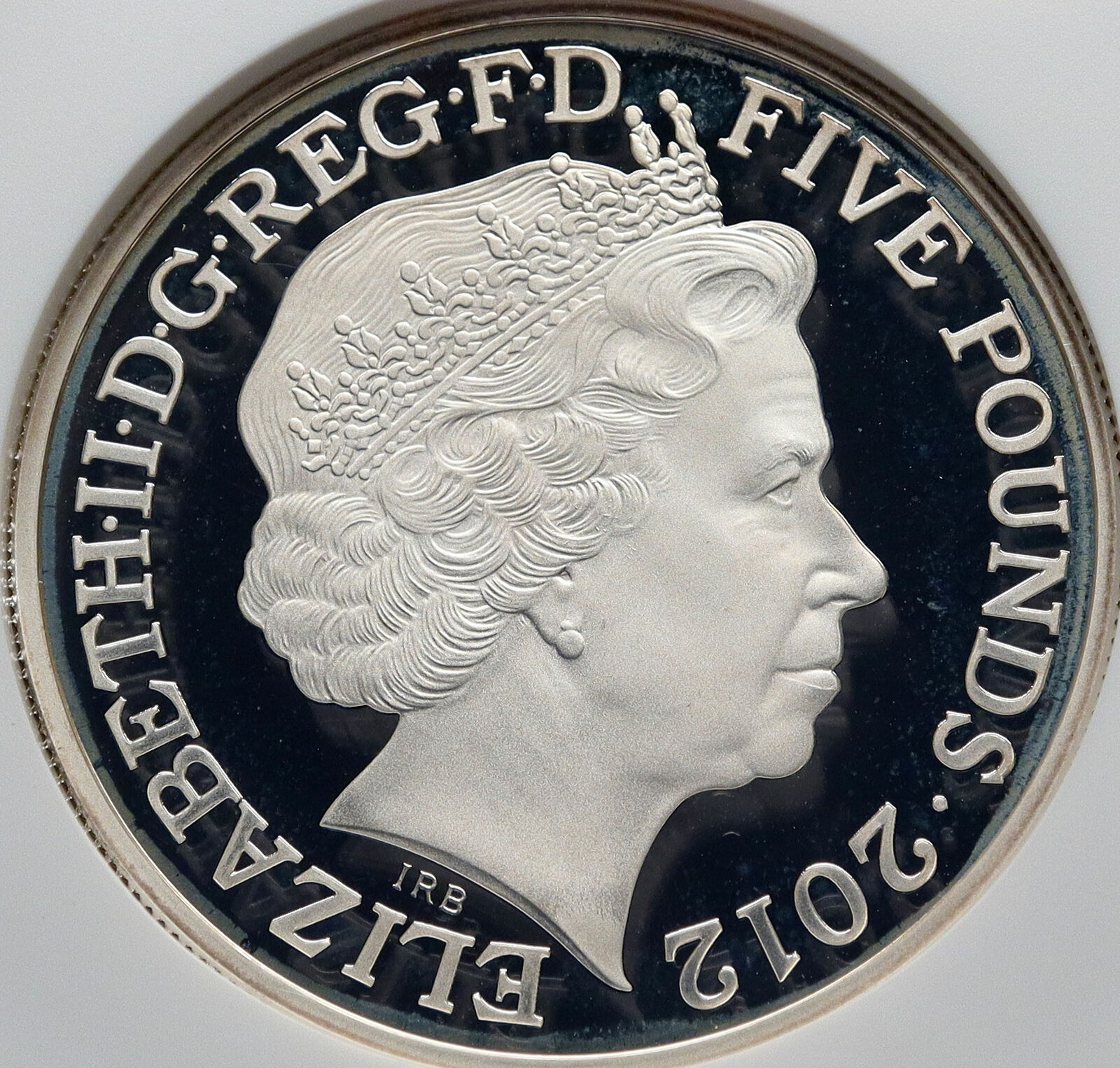 2012 UNITED KINGDOM Olympics Elizabeth II Piefort Proof SILVER Coin NGC i85380