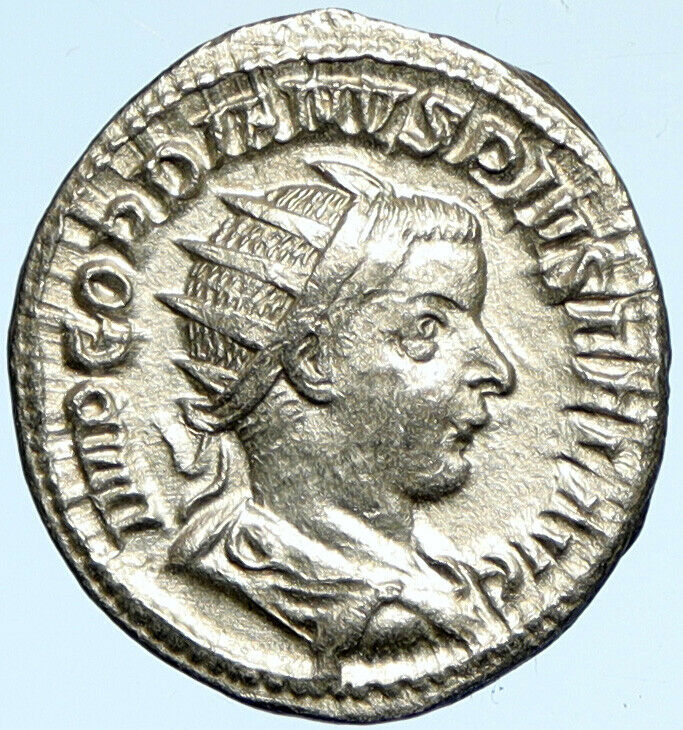 GORDIAN III Authentic Ancient 241AD Rome OLD Silver Roman Coin JUPITER i98529