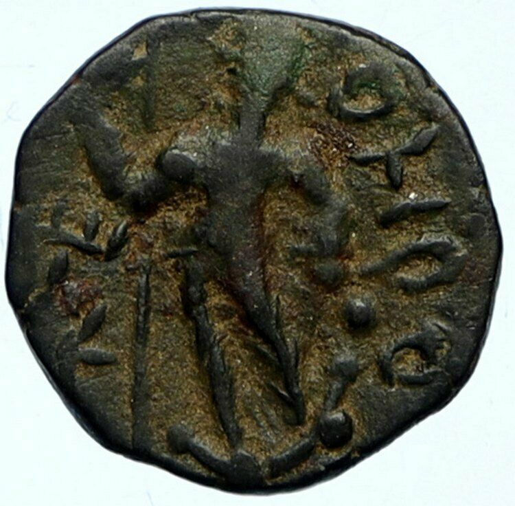 KANISHKA I Kushan Empire North INDIA Ancient Authentic Greek Coin SHIVA i98561