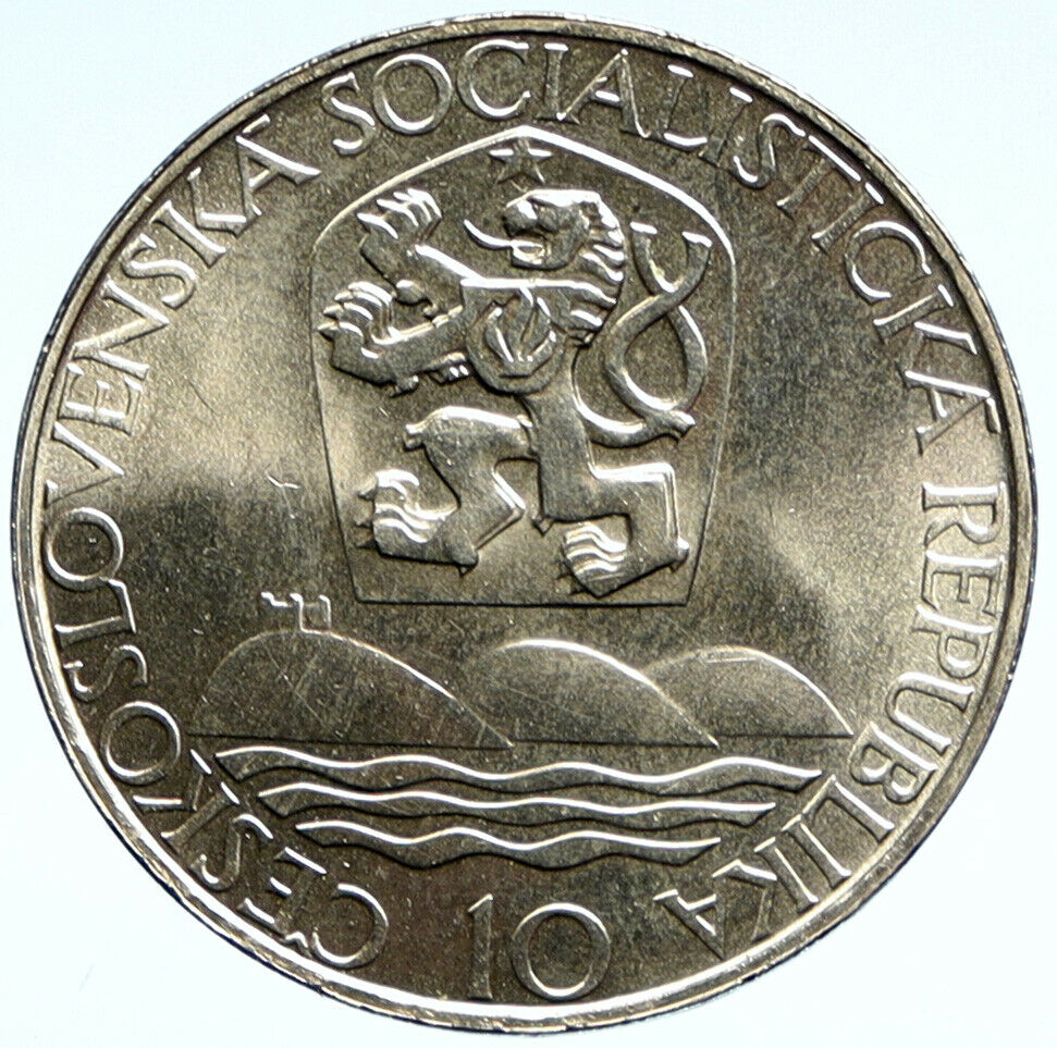 1967 CZECHOSLOVAKIA Bratislava University VINTAGE Silver 10 Korun Coin i99365