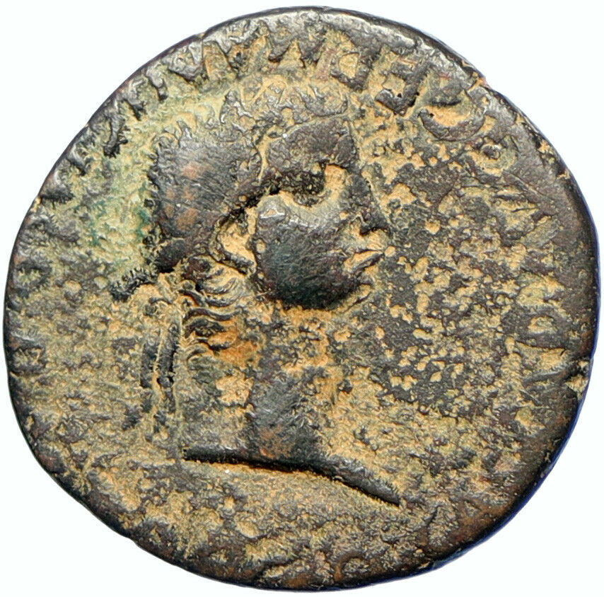 CALIGULA & CAESONIA Very Rare CARTHAGO NOVA Spain OLD Ancient Roman Coin i98517