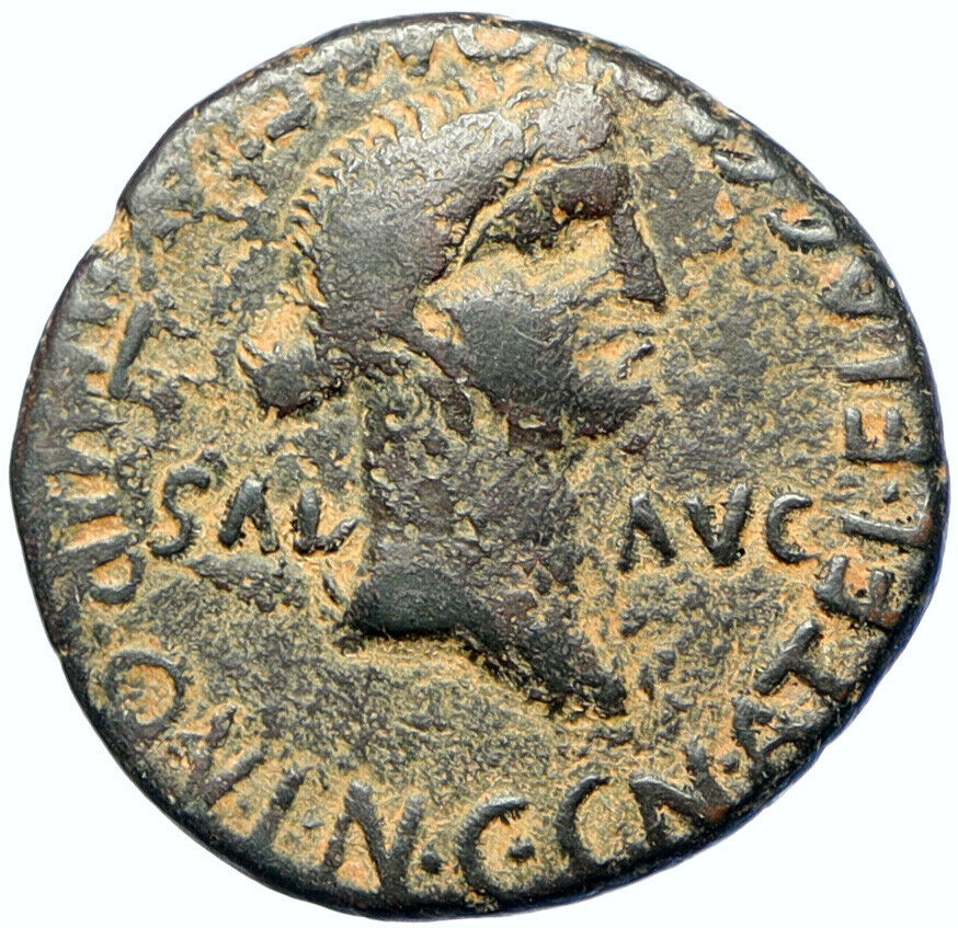 CALIGULA & CAESONIA Very Rare CARTHAGO NOVA Spain OLD Ancient Roman Coin i98517