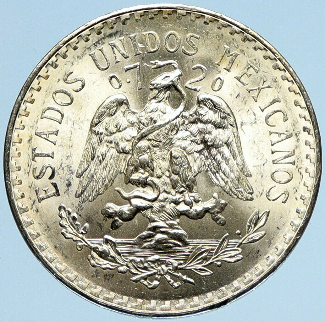 1933 Mo MEXICO Large Eagle Liberty Cap Mexican Antique Silver 1 Peso Coin i97962