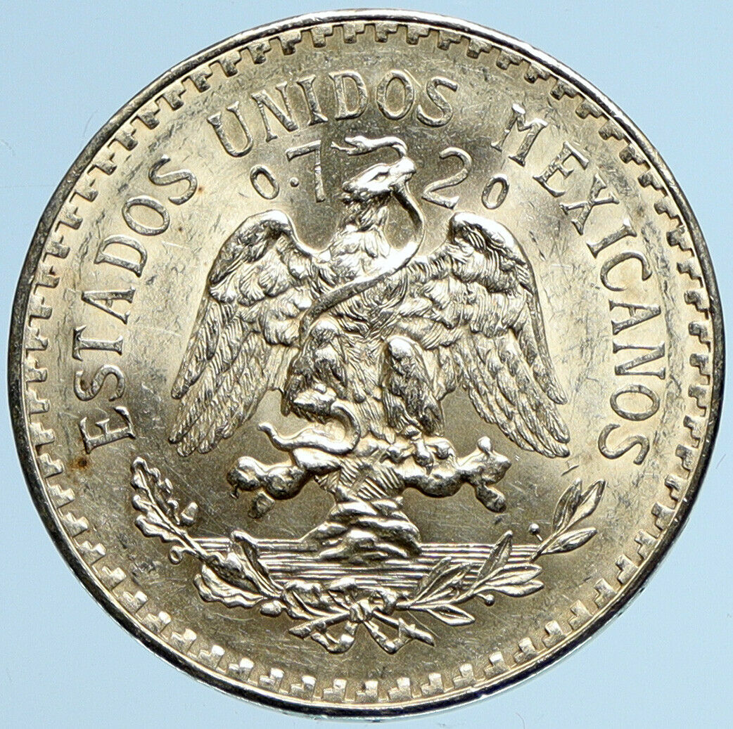 1932 Mo MEXICO Large Eagle Liberty Cap Mexican Antique Silver 1 Peso Coin i97978