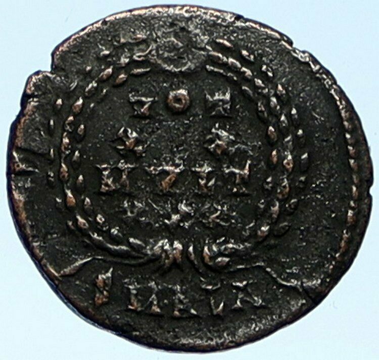 CONSTANS Constantine the Great son Ancient Roman Coin Wreath of success i99186