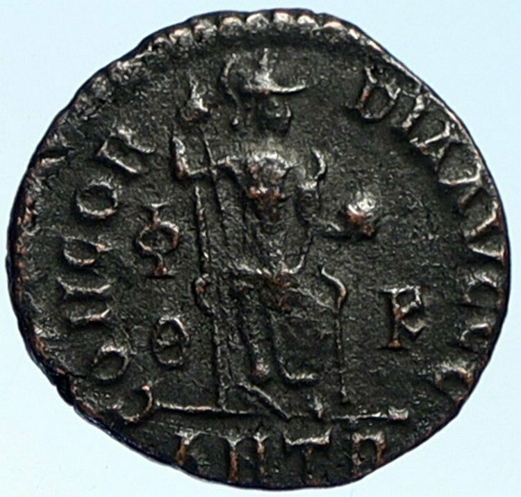 THEODOSIUS I the GREAT379AD Authentic Ancient Roman Coin Constantinopolis i99187