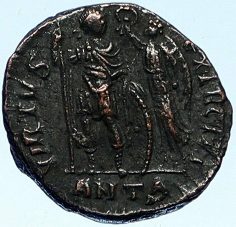 ARCADIUS crowned by Victory 395AD Antioch Authentic Ancient Roman Coin i99189