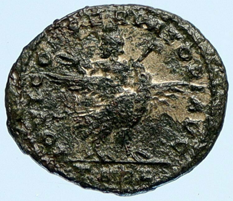 LICINIUS I Authentic Ancient OLD Roman Coin w ZEUS on EAGLE THUNDERBOLT i97375