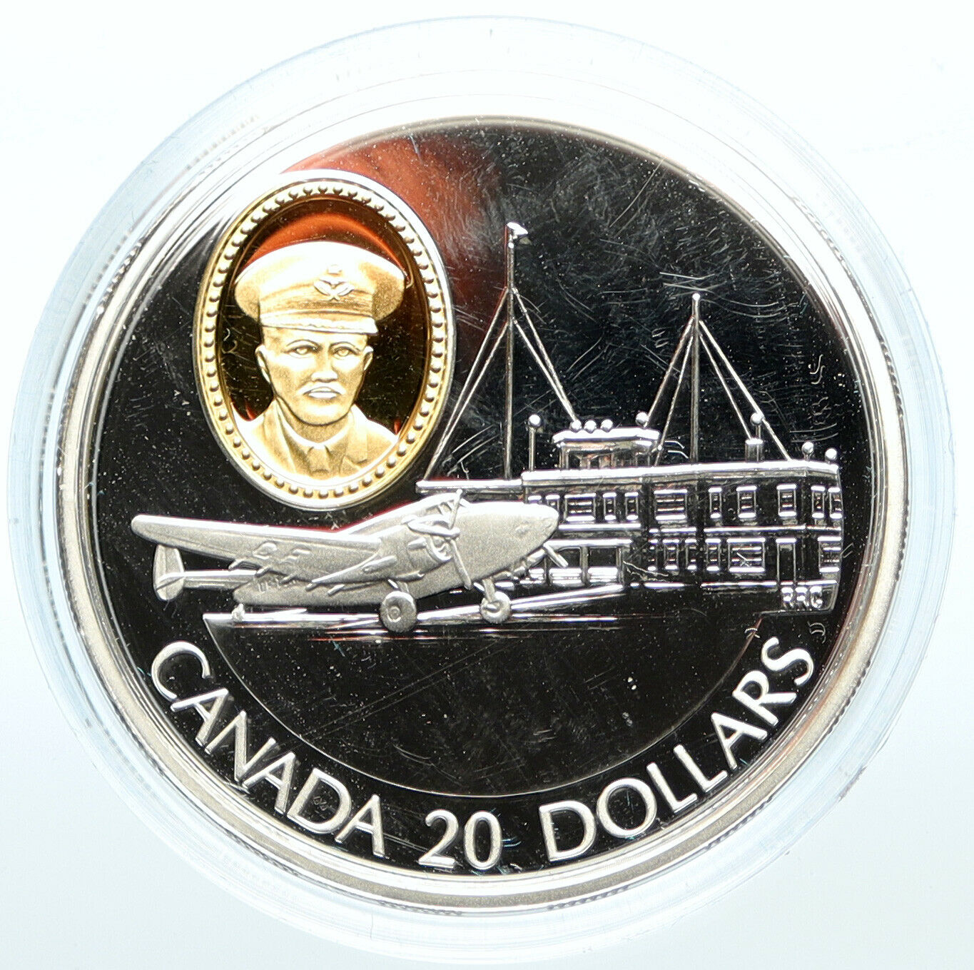 1993 CANADA Queen Elizabeth II LOCKHEED 14 SUPER ELECTRA Silver $20 Coin i100348