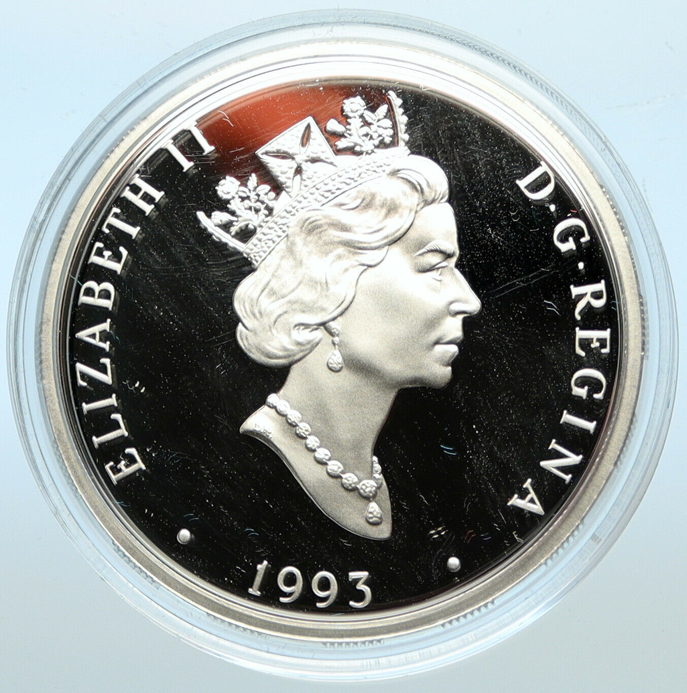 1993 CANADA Queen Elizabeth II LOCKHEED 14 SUPER ELECTRA Silver $20 Coin i100348