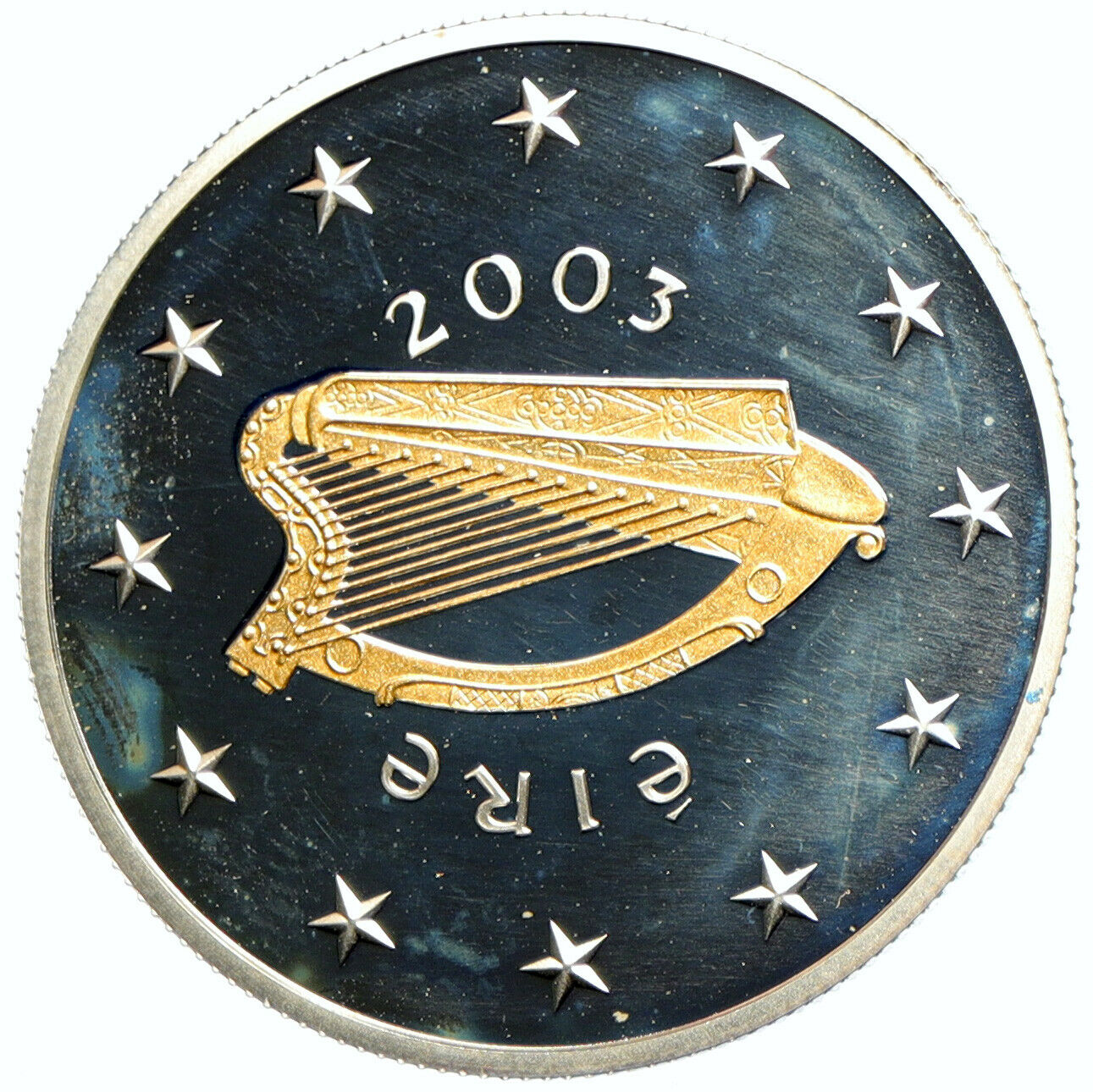 2003 IRELAND UNITED KINGDOM Special Olympics LYRE Proof SILVER 10Eu Coin i101665