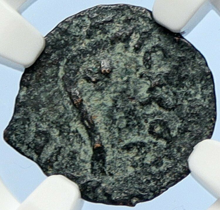 PONTIUS PILATE Tiberius Jerusalem JESUS CHRIST TRIAL Old Roman Coin NGC i106002