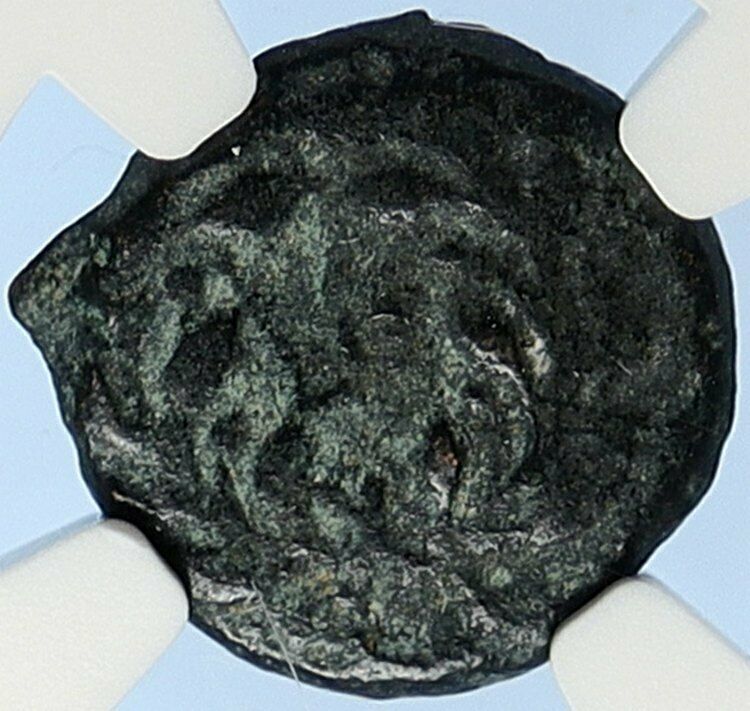 PONTIUS PILATE Tiberius Jerusalem JESUS CHRIST TRIAL Old Roman Coin NGC i106002