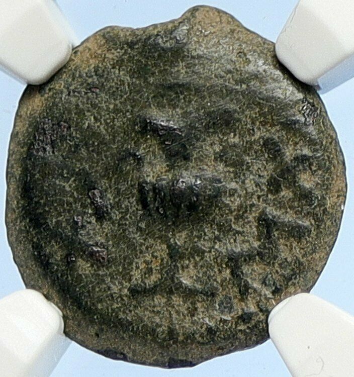 Authentic Ancient JEWISH WAR v ROMANS 67AD Historical JERUSALEM Coin NGC i106088