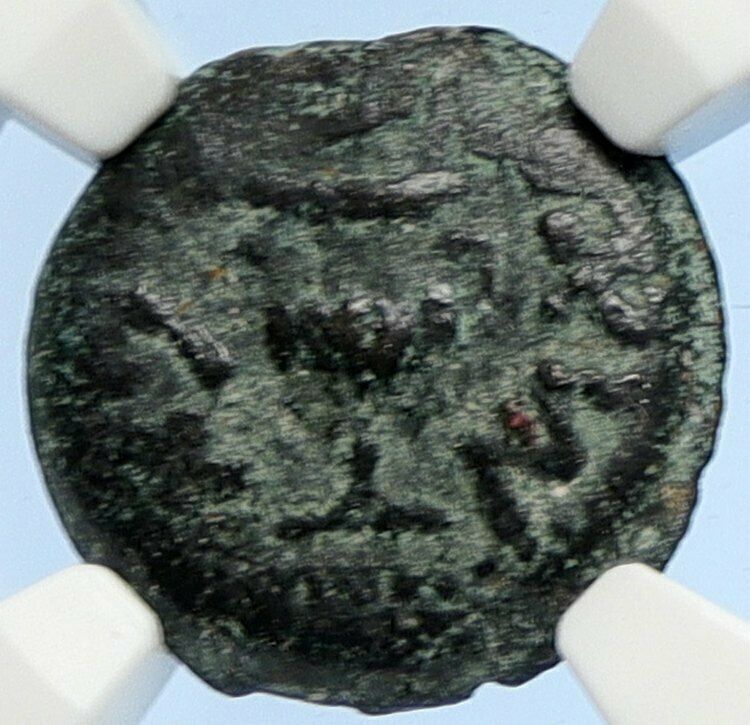 Authentic Ancient JEWISH WAR v ROMANS 67AD Historical JERUSALEM Coin NGC i106089