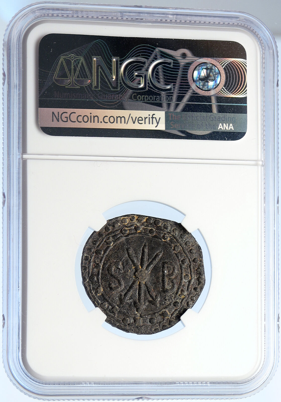 1557-78 INDIA PORTUGESE PORTUGAL King Sebastiao ANTIQUE Bastado Coin NGC i106054