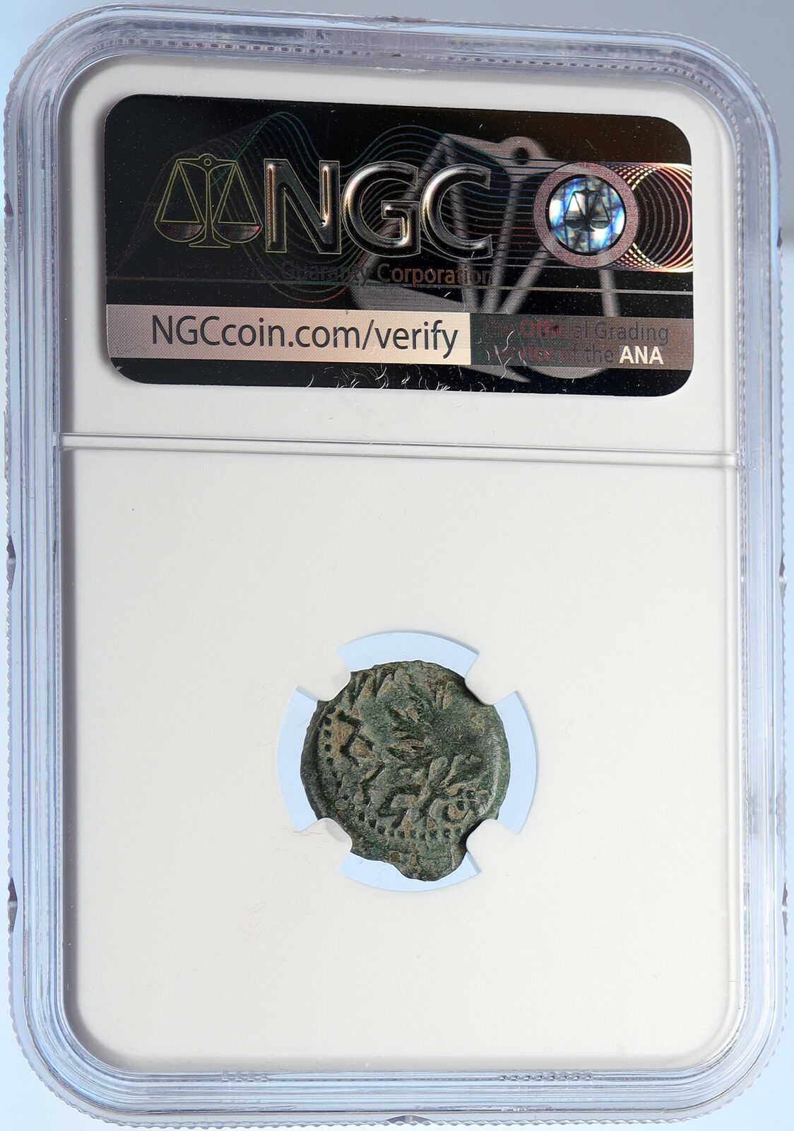 Authentic Ancient JEWISH WAR v ROMANS 67AD Historical JERUSALEM Coin NGC i106068