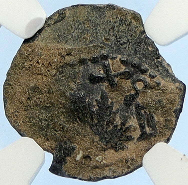 Authentic Ancient JEWISH WAR v ROMANS 67AD Historical JERUSALEM Coin NGC i106074