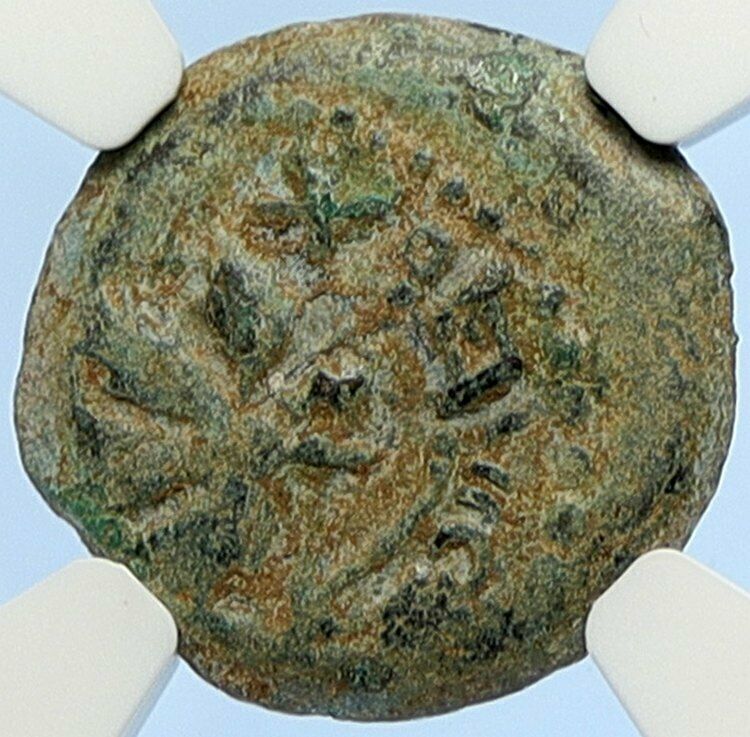 Authentic Ancient JEWISH WAR v ROMANS 67AD Historical JERUSALEM Coin NGC i106076