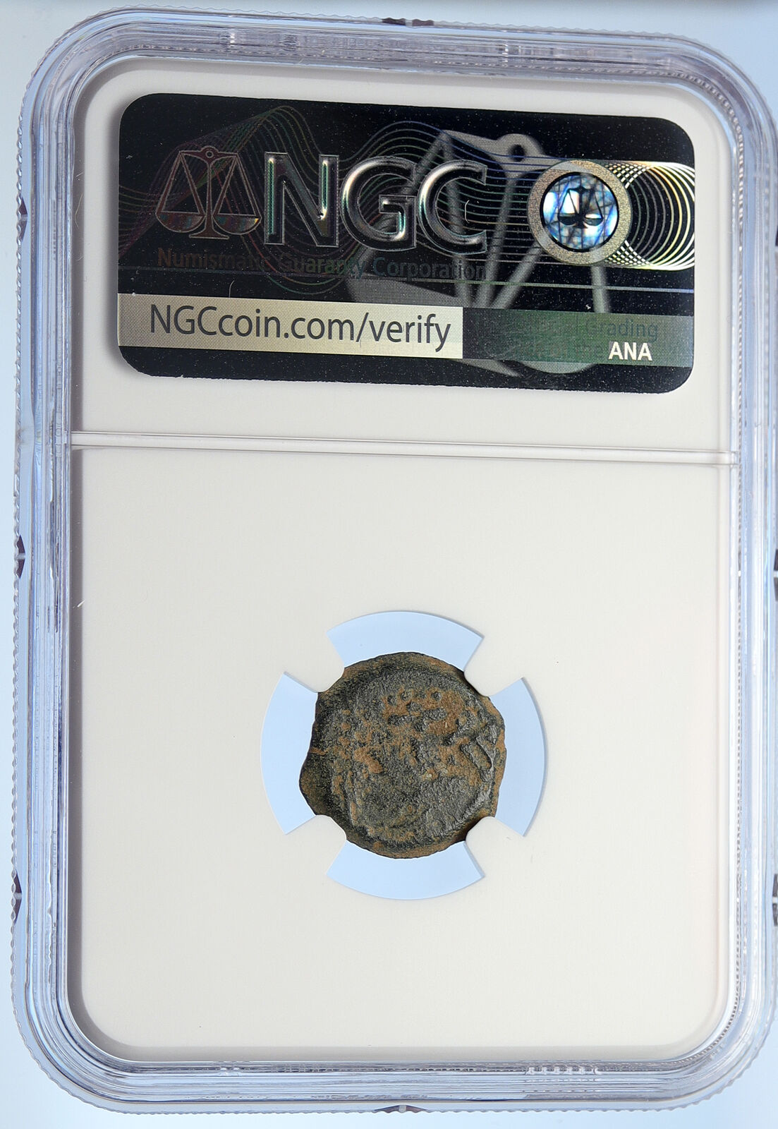 Authentic Ancient JEWISH WAR v ROMANS 67AD Historical JERUSALEM Coin NGC i106077