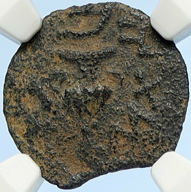 Authentic Ancient JEWISH WAR v ROMANS 67AD Historical JERUSALEM Coin NGC i106078