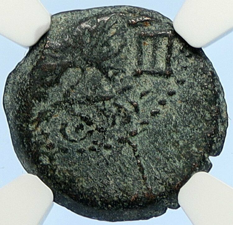 Authentic Ancient JEWISH WAR v ROMANS 67AD Historical JERUSALEM Coin NGC i106079