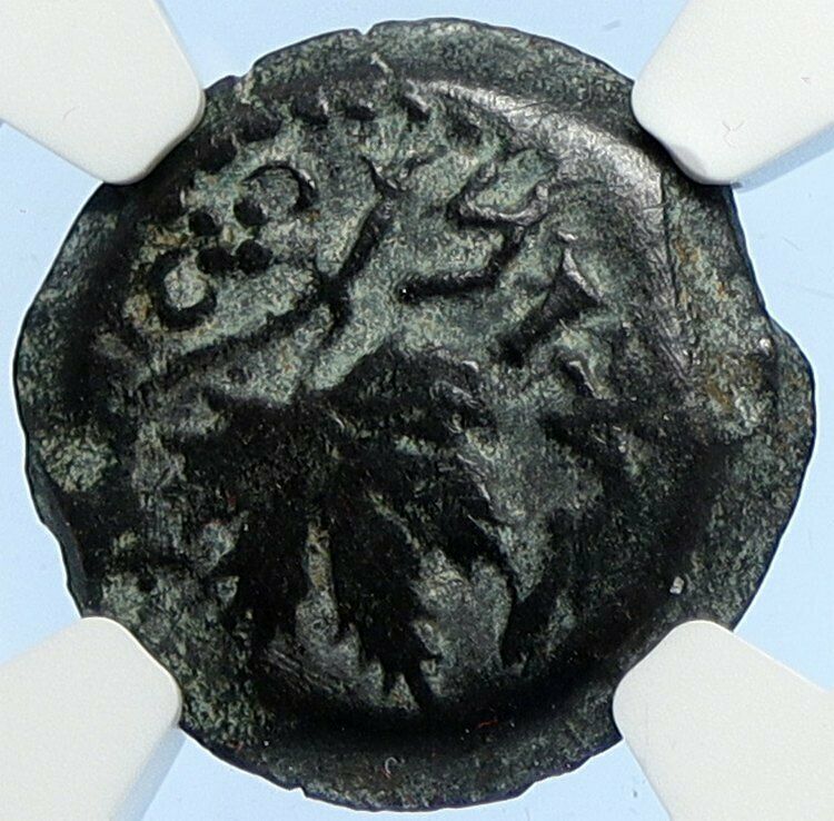 Authentic Ancient JEWISH WAR v ROMANS 67AD Historical JERUSALEM Coin NGC i106081