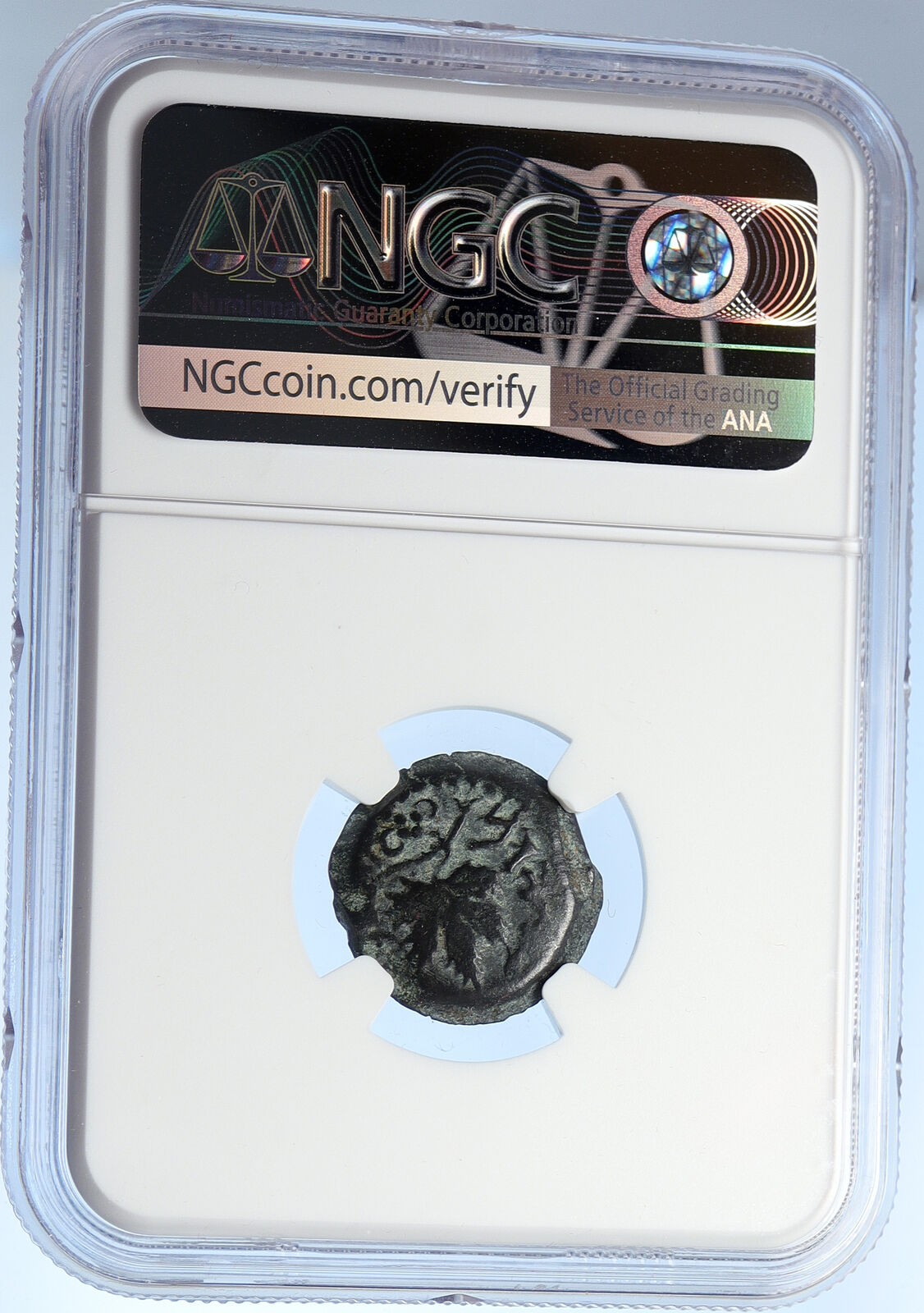 Authentic Ancient JEWISH WAR v ROMANS 67AD Historical JERUSALEM Coin NGC i106081