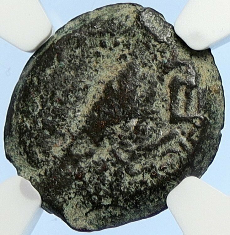 Authentic Ancient JEWISH WAR v ROMANS 67AD Historical JERUSALEM Coin NGC i106085