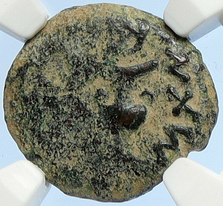 Authentic Ancient JEWISH WAR v ROMANS 67AD Historical JERUSALEM Coin NGC i106087