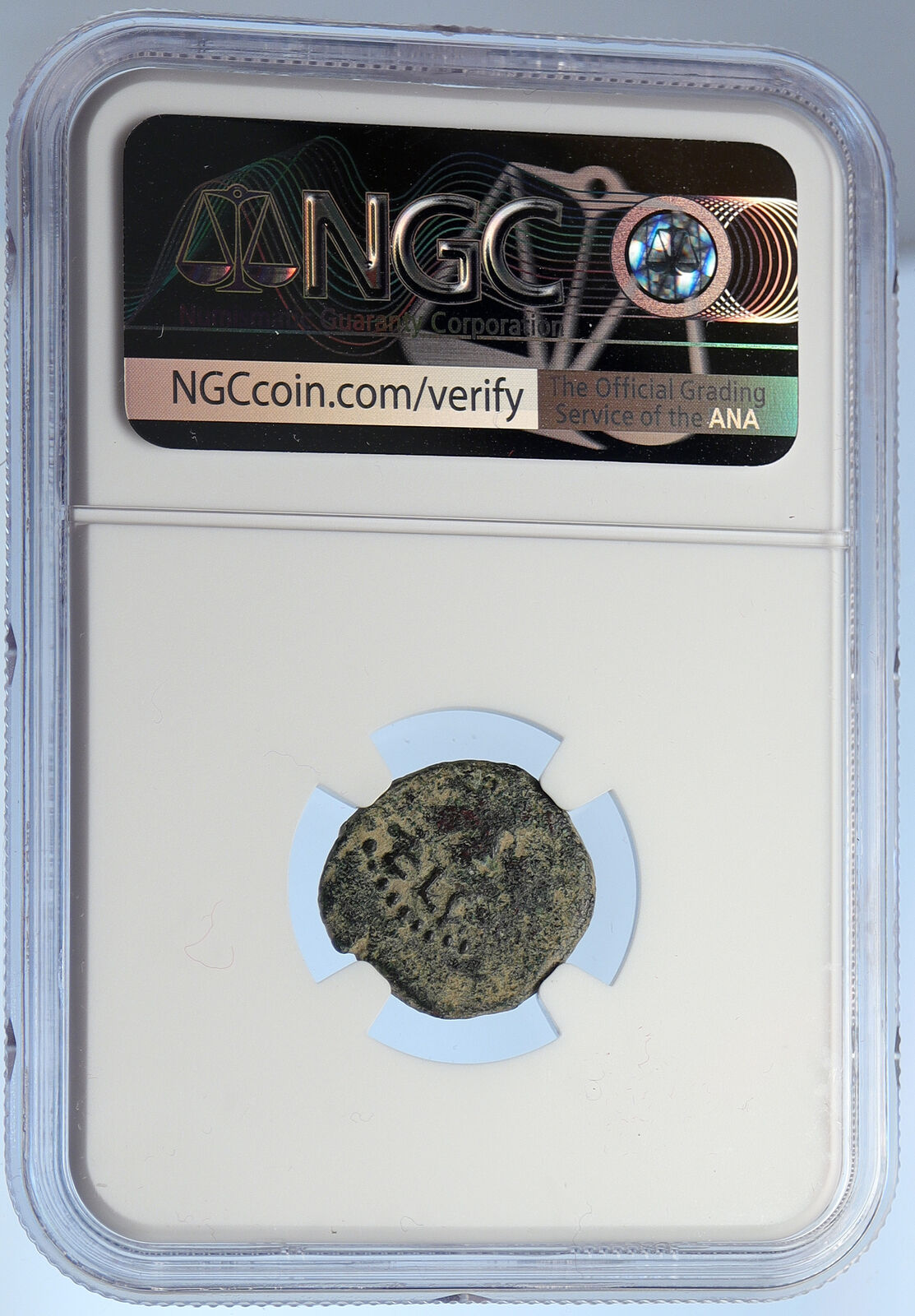 Authentic Ancient JEWISH WAR v ROMANS 67AD Historical JERUSALEM Coin NGC i106087