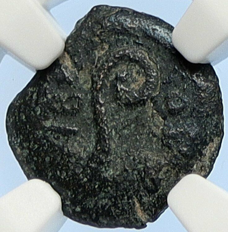 PONTIUS PILATE Tiberius Jerusalem JESUS CHRIST TRIAL Old Roman Coin NGC i106095