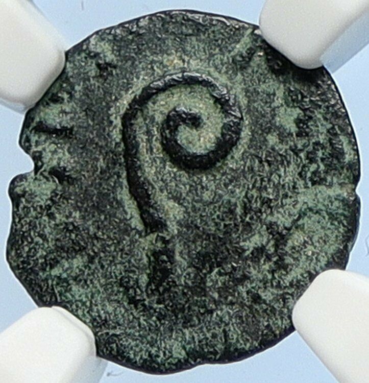 PONTIUS PILATE Tiberius Jerusalem JESUS CHRIST TRIAL Old Roman Coin NGC i106115