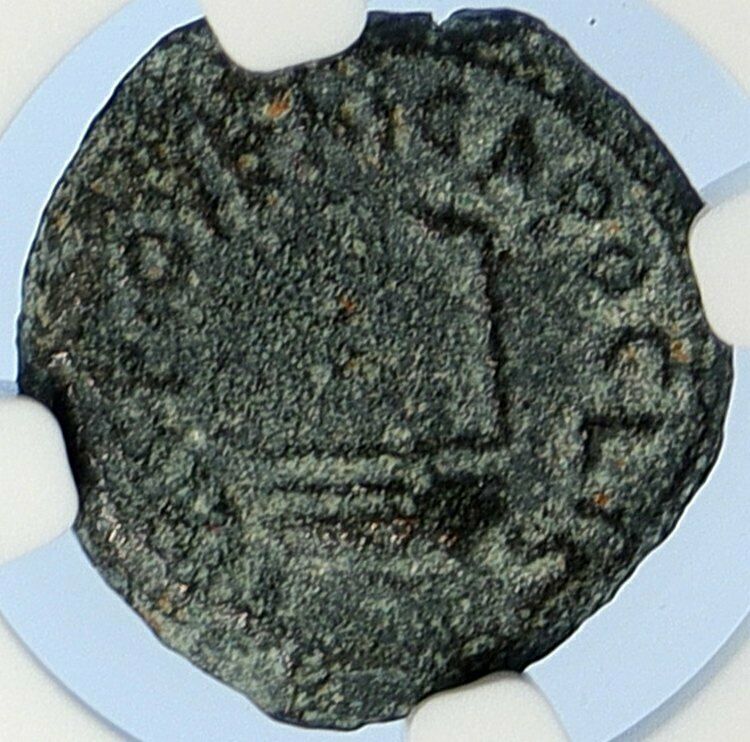 PONTIUS PILATE Tiberius Jerusalem JESUS CHRIST TRIAL Old Roman Coin NGC i106124