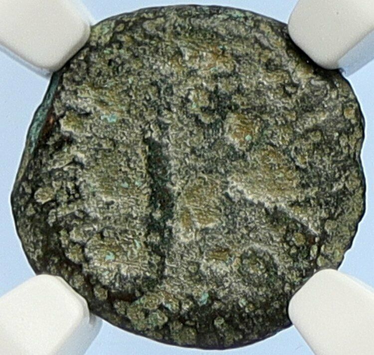 PONTIUS PILATE Tiberius Jerusalem JESUS CHRIST TRIAL Old Roman Coin NGC i106105