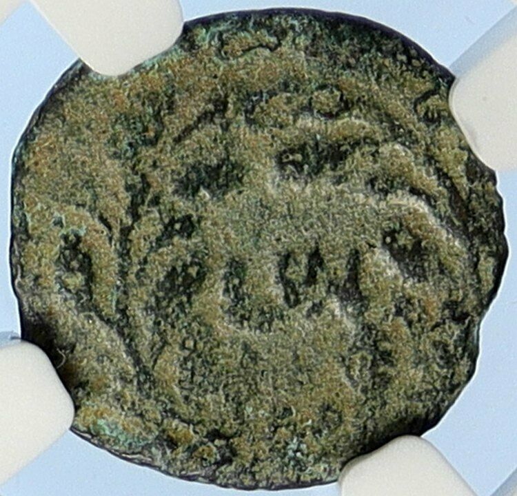 PONTIUS PILATE Tiberius Jerusalem JESUS CHRIST TRIAL Old Roman Coin NGC i106105