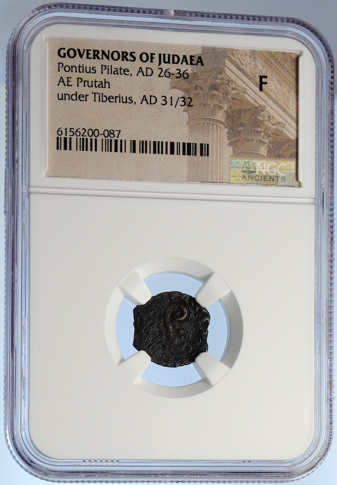 PONTIUS PILATE Tiberius Jerusalem JESUS CHRIST TRIAL Old Roman Coin NGC i106102