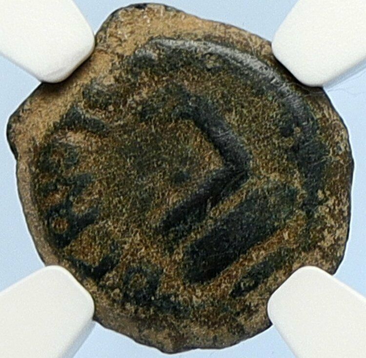 PONTIUS PILATE Tiberius Jerusalem JESUS CHRIST TRIAL Old Roman Coin NGC i106141