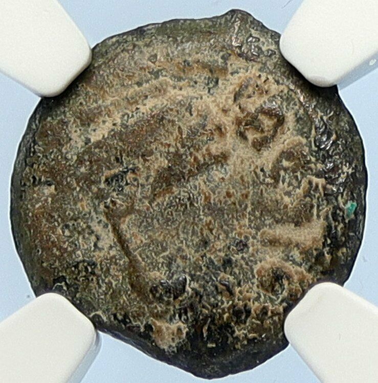 PONTIUS PILATE Tiberius Jerusalem JESUS CHRIST TRIAL Old Roman Coin NGC i106153