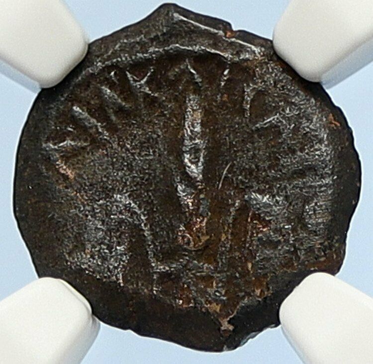 PONTIUS PILATE Tiberius Jerusalem JESUS CHRIST TRIAL Old Roman Coin NGC i106159