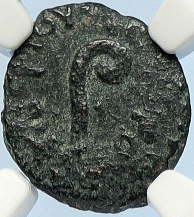 PONTIUS PILATE Tiberius Jerusalem JESUS CHRIST TRIAL Old Roman Coin NGC i106167