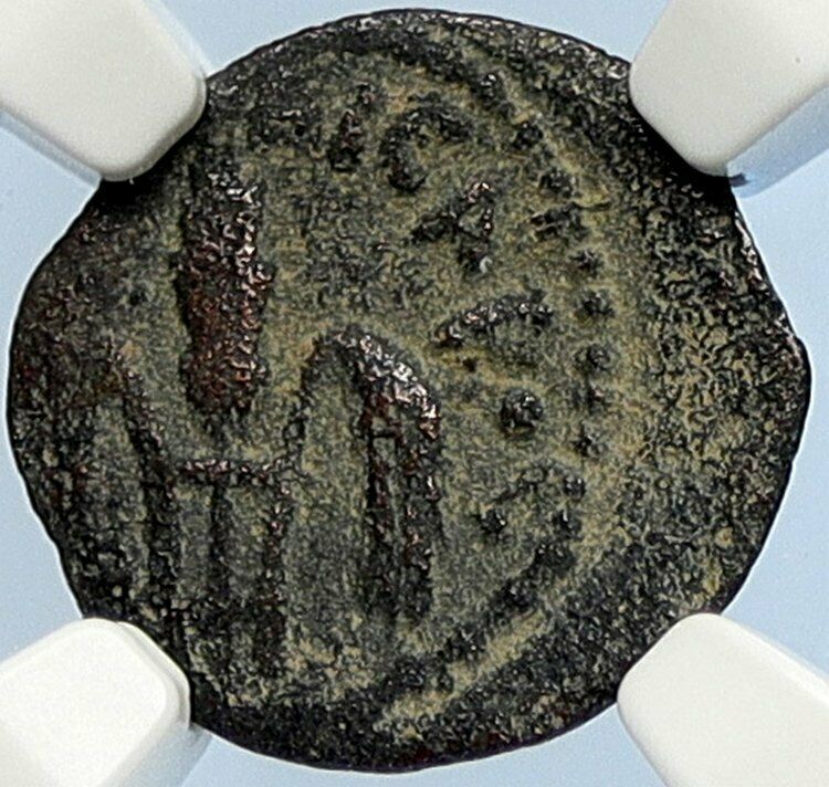 PONTIUS PILATE Tiberius Jerusalem JESUS CHRIST TRIAL Old Roman Coin NGC i106140