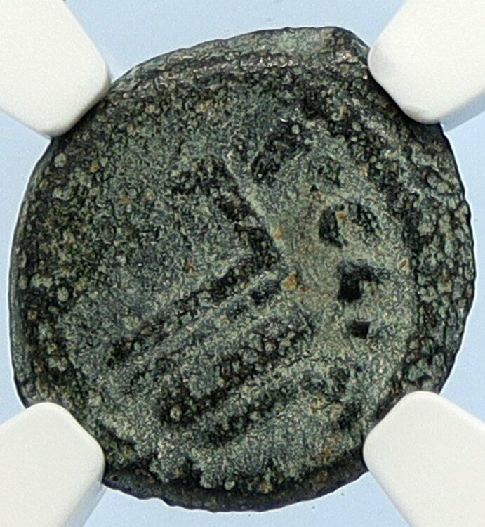 PONTIUS PILATE Tiberius Jerusalem JESUS CHRIST TRIAL Old Roman Coin NGC i106155