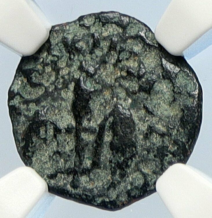 PONTIUS PILATE Tiberius Jerusalem JESUS CHRIST TRIAL Old Roman Coin NGC i106150